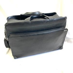 TUMI Laptop Bag Leather Nylon Briefcase Business Travel 2961D Crossbody Messenge